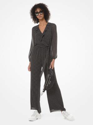 Polka Dot Georgette Jumpsuit 